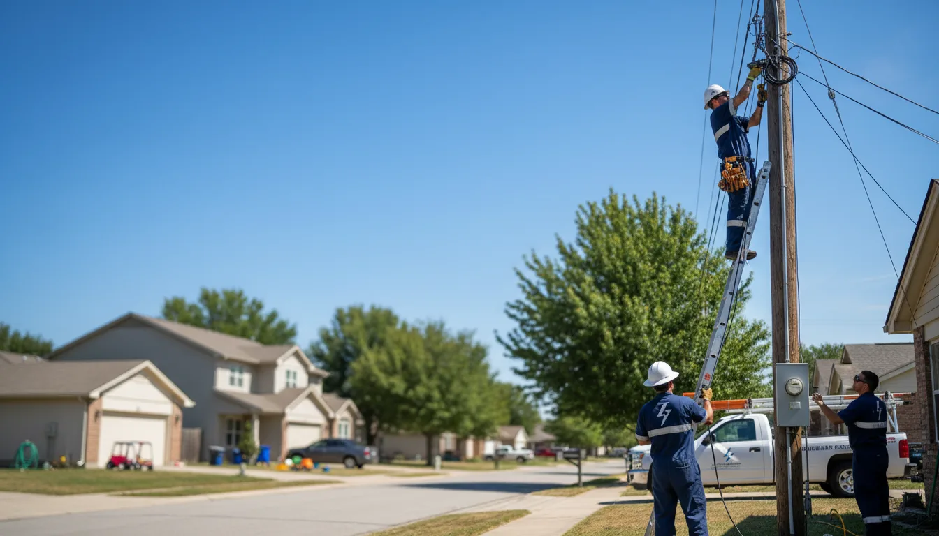 Residential electrician providing installation services in Hume, IL
